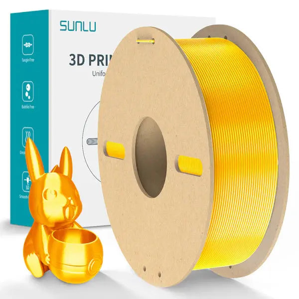 Sunlu - Silk PLA+ - Or Clair (Light Gold) - 1,75 mm - 1 kg Sunlu