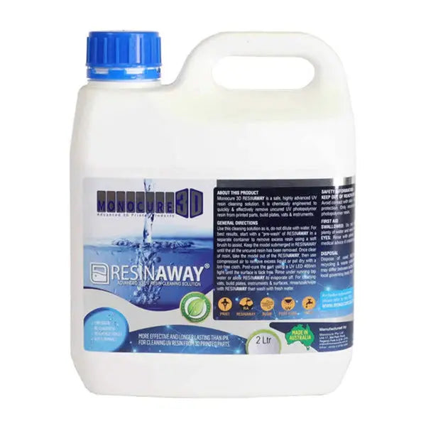 Monocure3D - Nettoyant résine ResinAway - 2 L Moncure3D