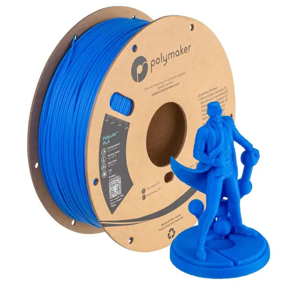 Polymaker - PolyLite PLA - Bleu Azure (Azure Blue) - 1,75 mm - 1 kg Polymaker