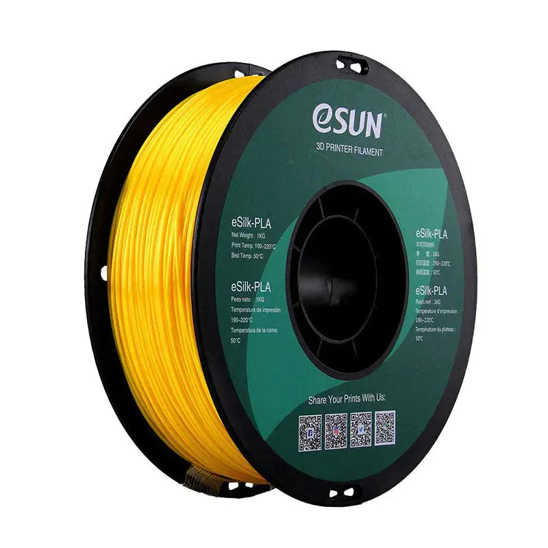 eSun - eSilk PLA - Jaune (Yellow) - 1.75 mm - 1 kg eSun
