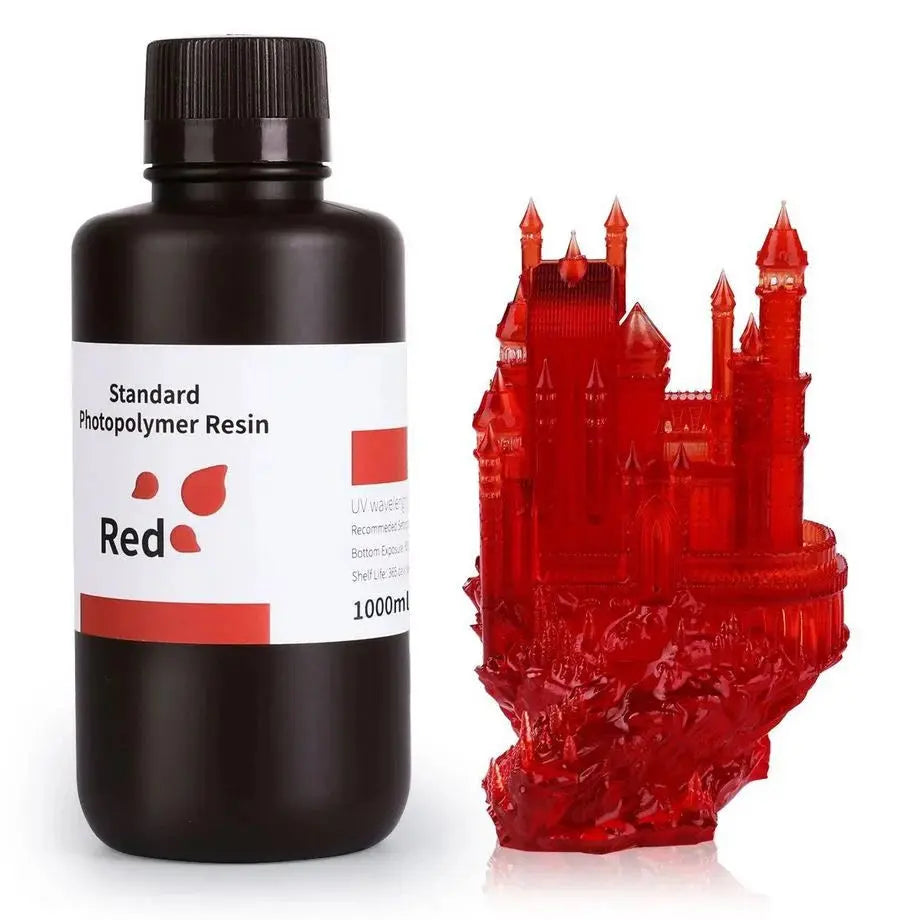 ELEGOO - Résine UV Standard - Rouge Clair (Clear red) - 1 kg elegoo